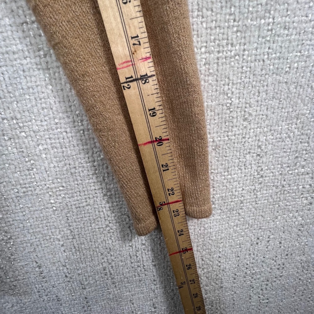LOFT Womens Striped Open Front Cardigan Sweater Brown White Pocket Wool Blend XS - Picture 5 of 10